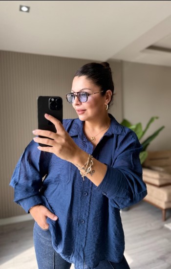 ŞİFON KIRIŞIK GÖMLEK