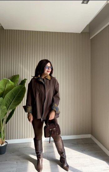 KADİFE YAKA ZR TRENÇ